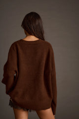 Zoe Brown Oversized Sweater