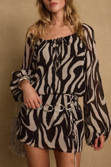 Gina Zebra Mini Dress