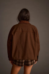 Fairfax Studded Canvas Relaxed Fit Utility Jacket