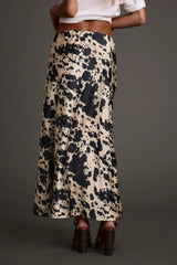 Kacey Cowhide Maxi Skirt