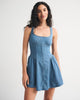 A&F Bra-Free Dylan Chambray Mini Dress-Medium