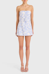 Fae Dress in Toile Brocade
