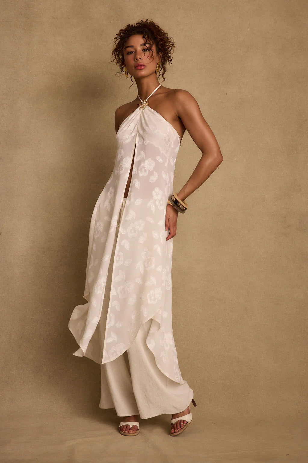 Bruma Ivory Flyaway Top