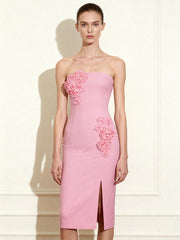 Petal Perfection Cocktail Dress - Pink