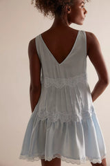 In This Groove Mini Slip Dress-Country Air