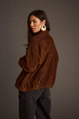 Wendi Mocha Corduroy Jacket