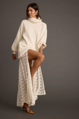 Odessa White Lace Maxi Skirt