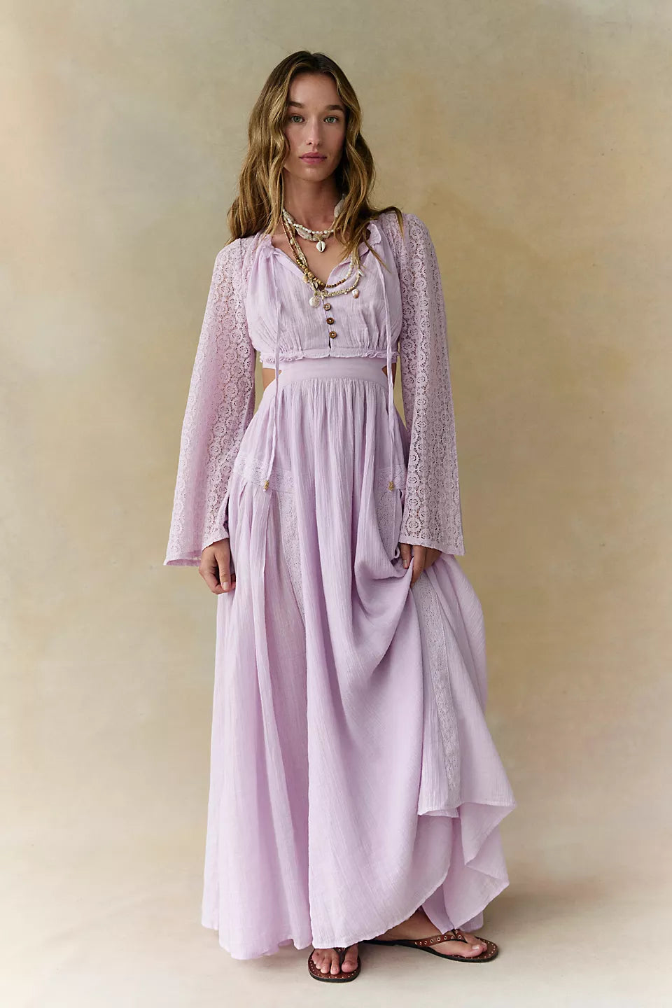 Lacie Maxi Dress-Frost Lavender