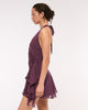 Draped Halter Mini Dress
