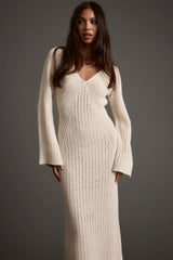 Nolita Cream Midi Sweater Dress