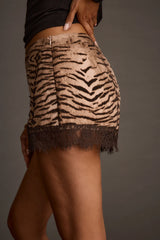 Eunice Animal Lace Shorts