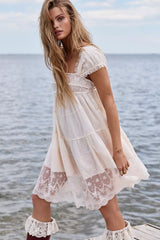 One of a Kind Romper-Angel Food