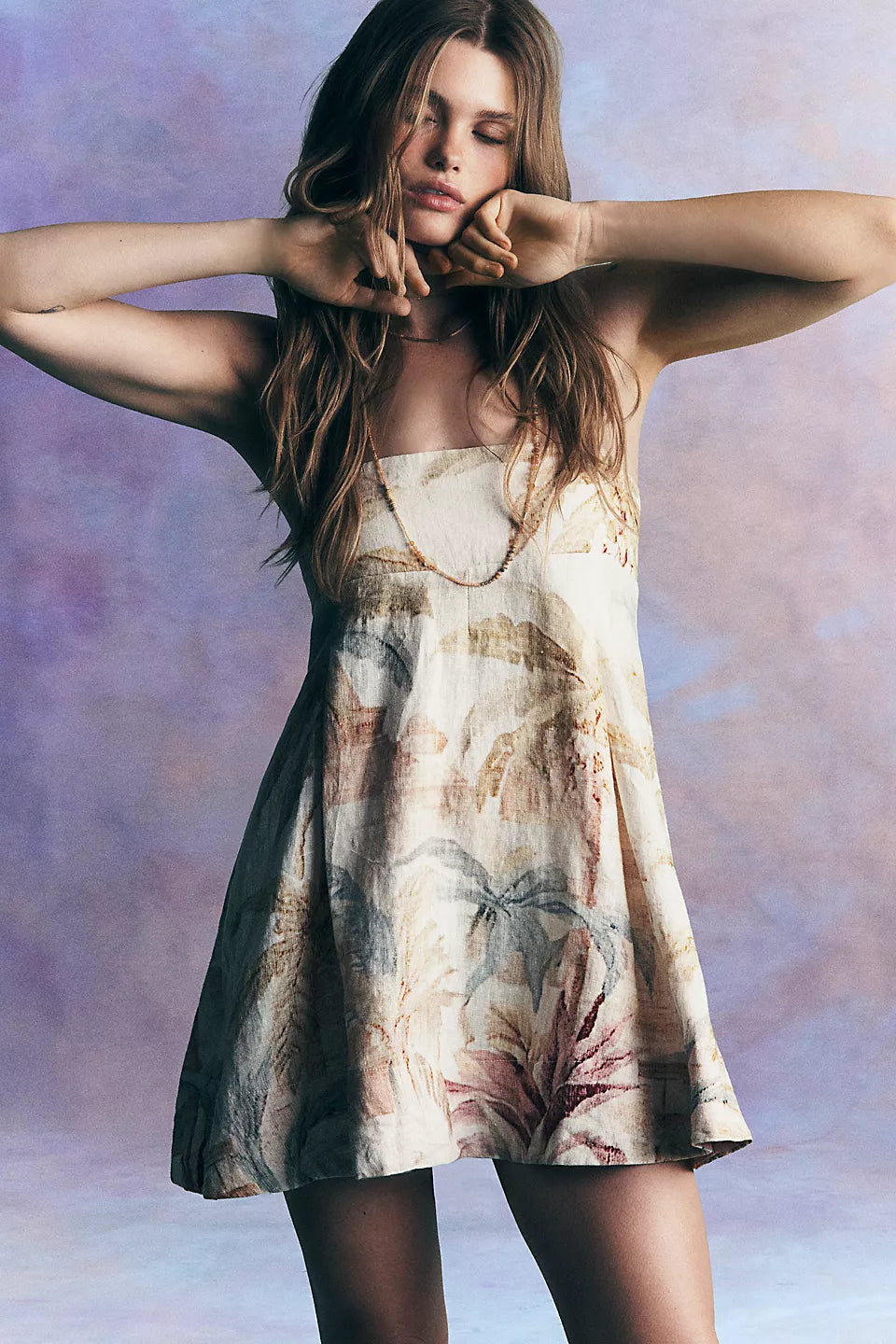 Sun Chaser Mini Dress-Palm Combo