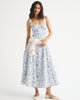 100% Cotton A&F Bra-Free Dylan Midi Dress-White Floral