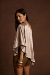 Anya Steel One Shoulder Top