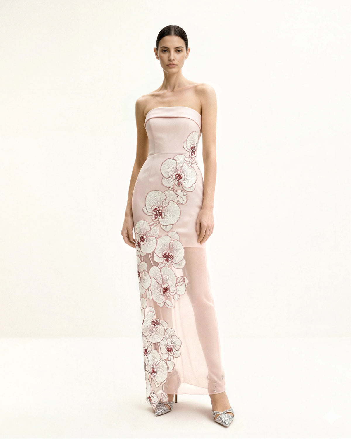 Orchid Embroidered Dress - Pink
