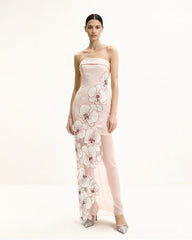 Orchid Embroidered Dress - Pink
