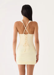 Carmellae Mini Dress - Yellow
