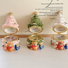 Christmas Bear Wishing Tree Jewelry & Aromatherapy Box Ornament