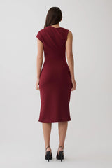 Gloom Midi Dress - Wine