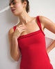 YPB studioFLEX Scrunchie Strap Mini Dress-Red