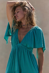 La La Maxi Dress-Niagara River