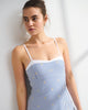YPB sculptLUX Sweetheart Mini Dress-Light Blue Stripe