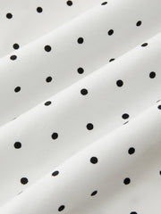 Polka Dot Sleeveless Pleated Maxi Dress