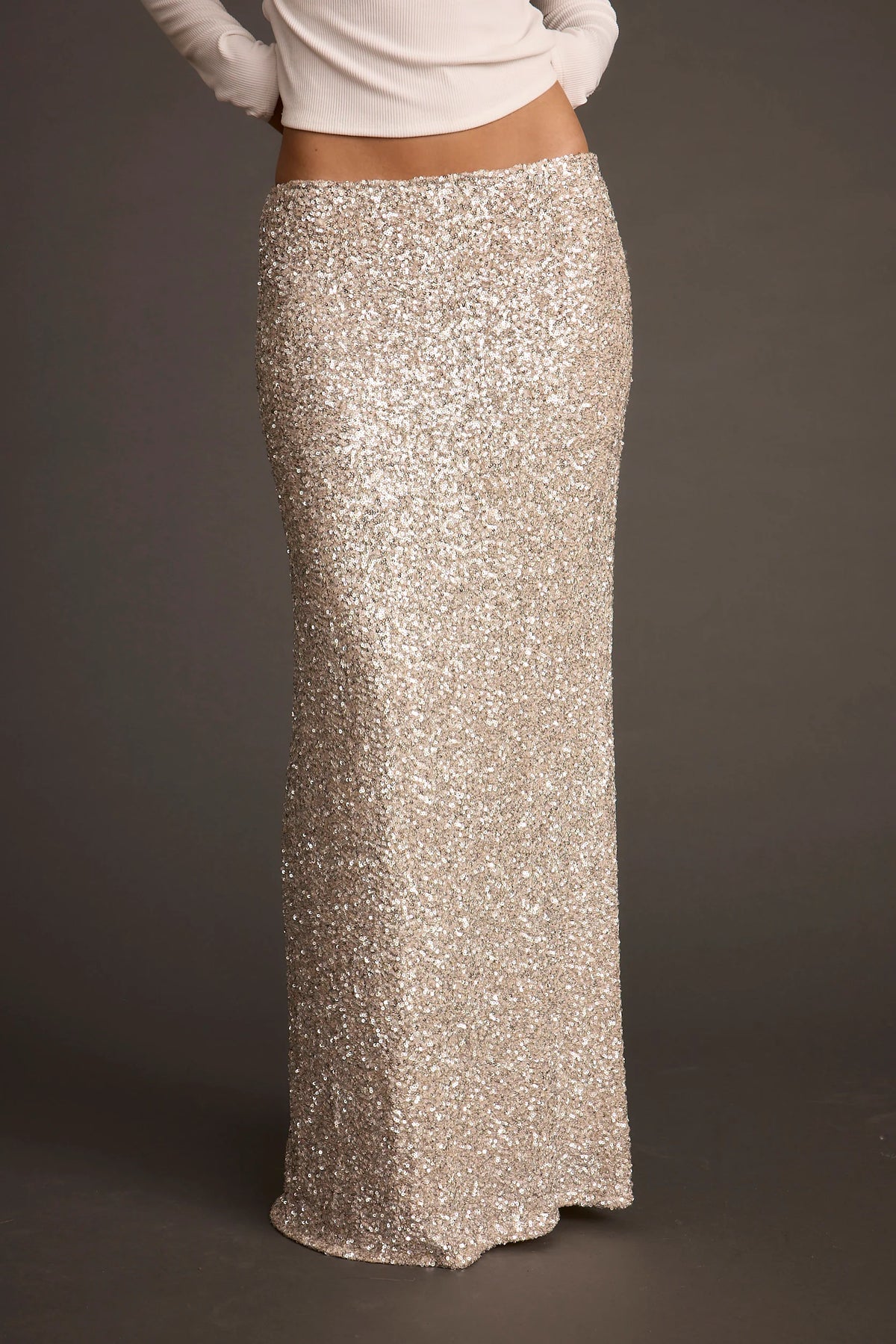 Champagne Nights Maxi Skirt