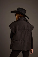Summit Black Puffer Vest