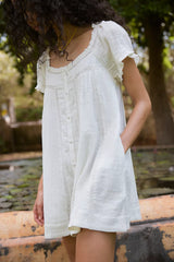 Tilly Mini Dress-Clean Ivory