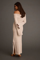 Rhiannon Dusty Rose Sweater Maxi Dress