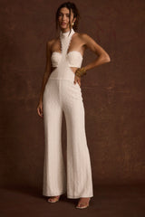 Princesa White Lace Jumpsuit