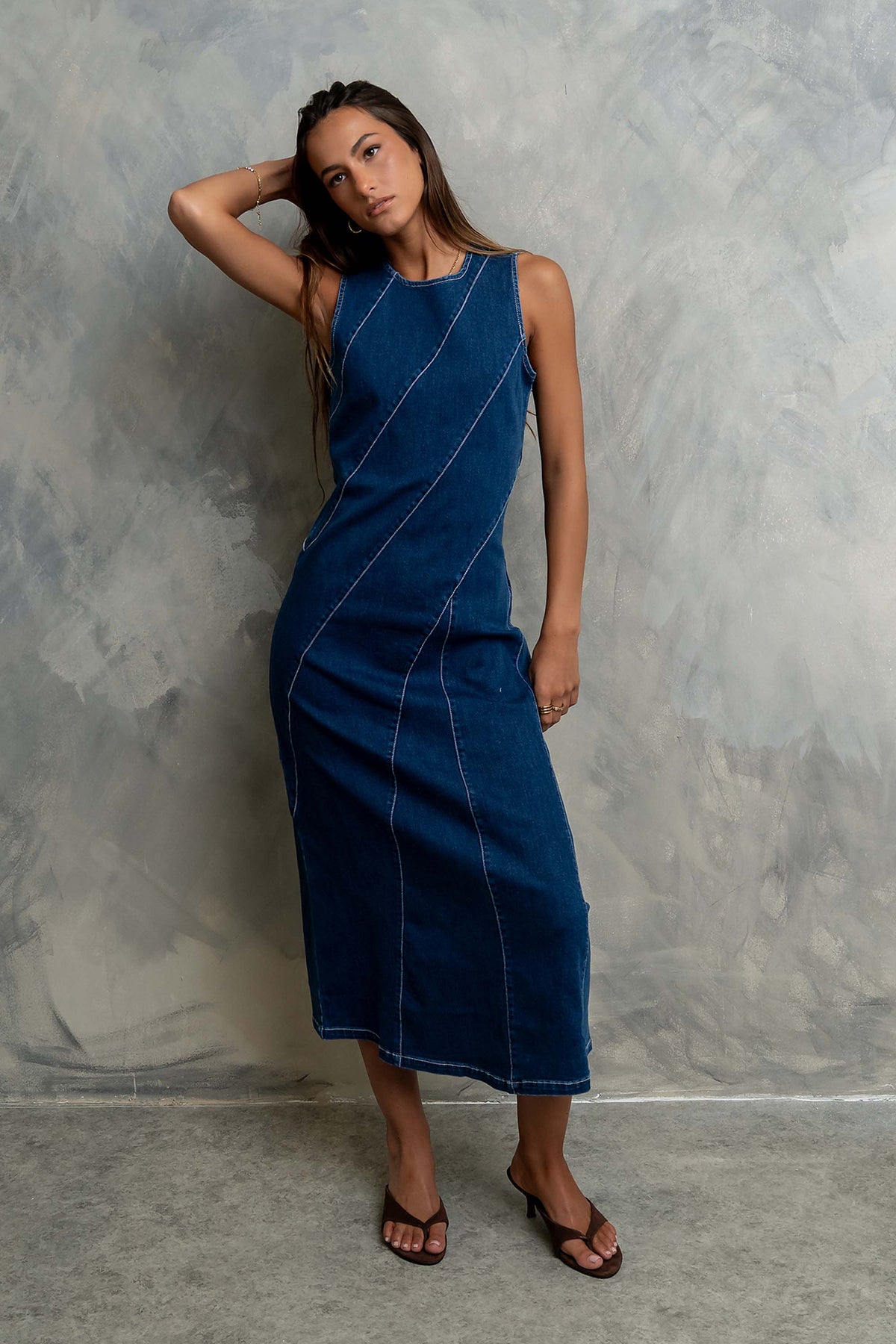 Raelynn Denim Midi Dress