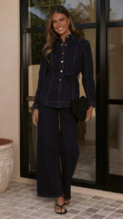 Selene Denim Jacket - Indigo