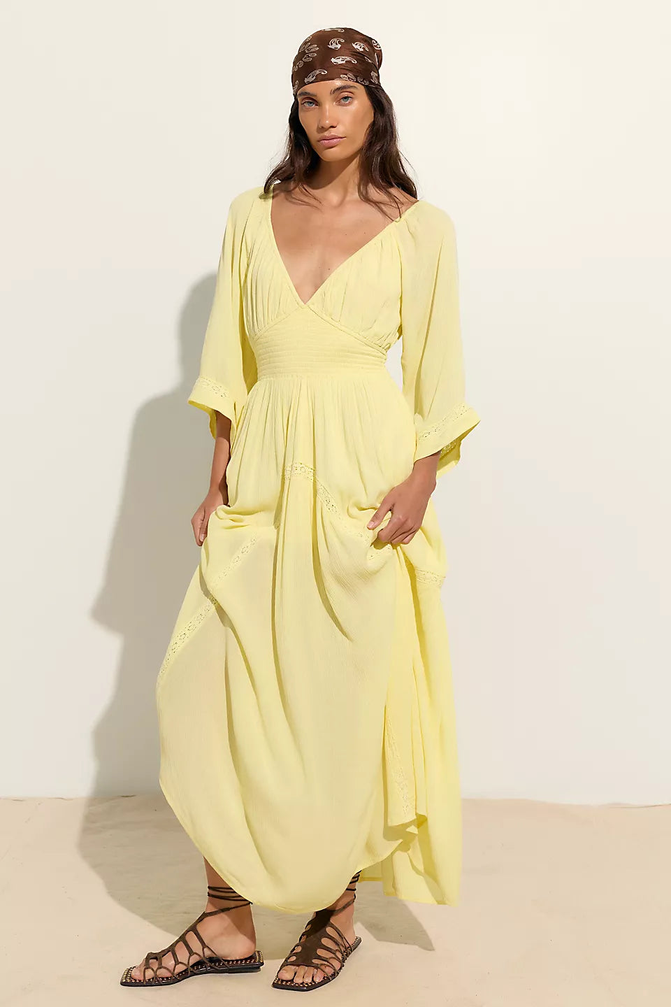 Dixie Maxi Dress-Chardonnay