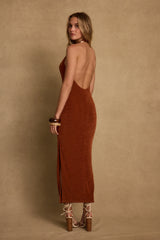 Melani Terracotta Midi Dress