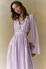 Lacie Maxi Dress-Frost Lavender