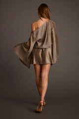 Kahlo Gunmetal Mini Dress