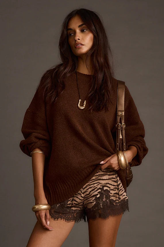 Zoe Brown Oversized Sweater