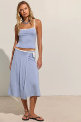 Opal Skirt Set-Blue