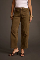 Muse Olive Barrel Jeans