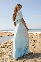 La La Maxi Dress-Blue
