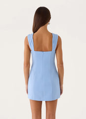 Cloud Mini Dress - Powder Blue