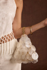 Adara Ivory Shell Payette Bag