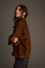 Wendi Mocha Corduroy Jacket
