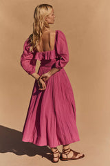 Oasis Midi Dress-Island Flower