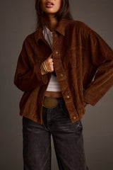Wendi Mocha Corduroy Jacket