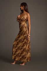 Zaila Animal Print Maxi Dress