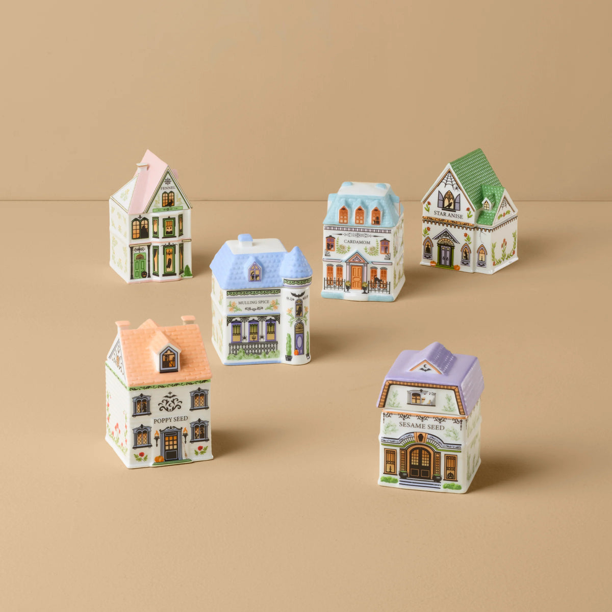 Lenox Spice Village 6-Piece Halloween Set